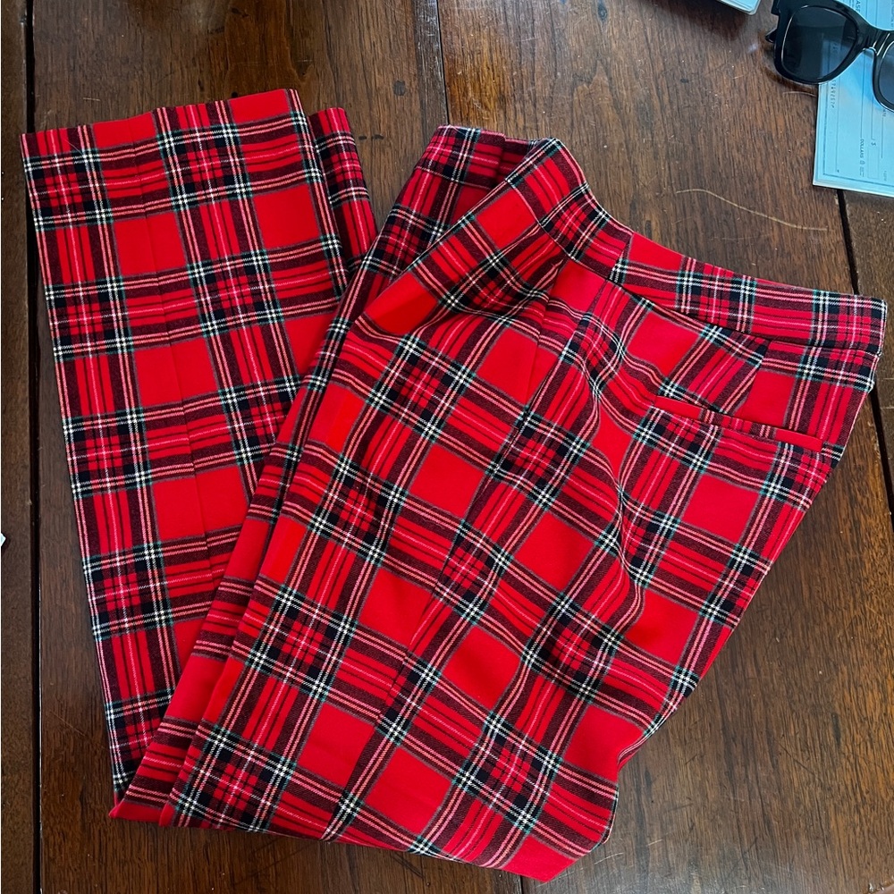 Jcrew Tartan Plaid “Kate” Pants size 8